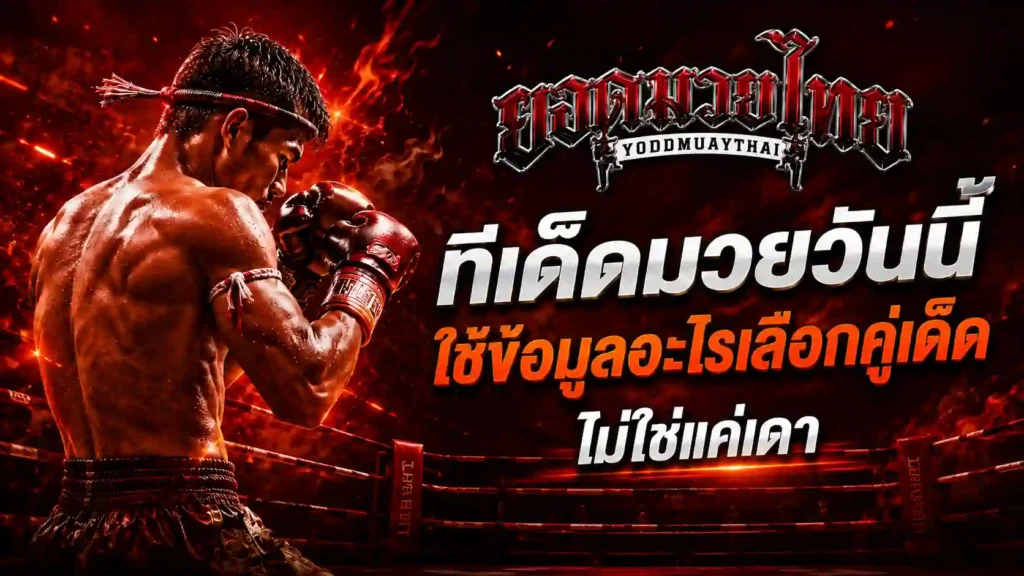 ทีเด็ดมวยวันนี้ เลือก ทีเด็ดมวย จากข้อมูลยังไง