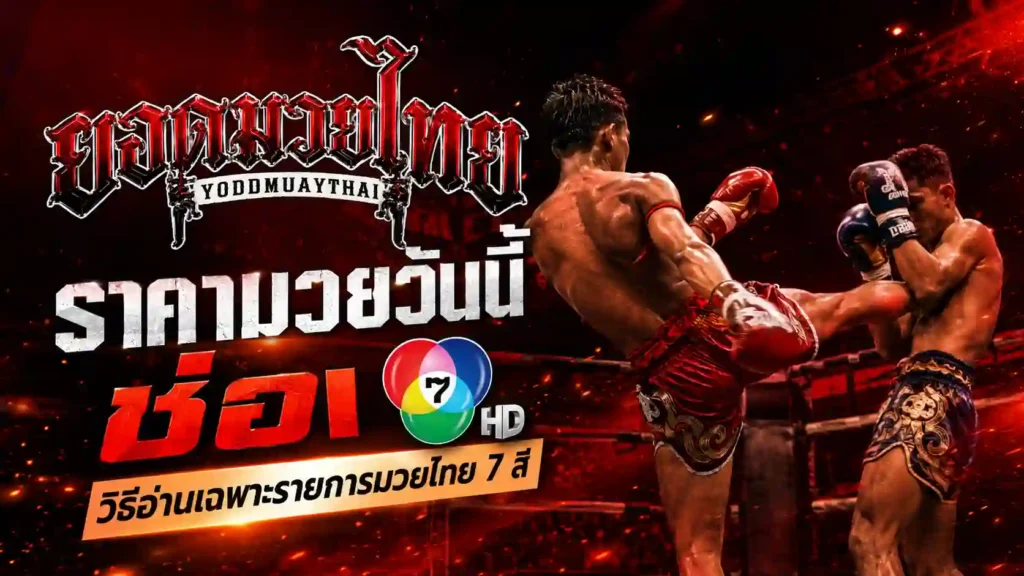 ราคามวยวันนี้ ช่อง 7 วิธีอ่าน มวยไทย7สี