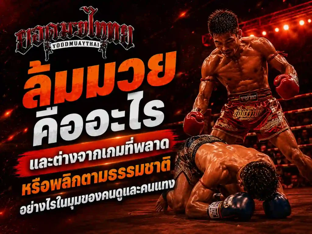 ล้มมวยคืออะไร ต่างจากเกมที่พลาดหรือพลิกตามธรรมชาติอย่างไร
