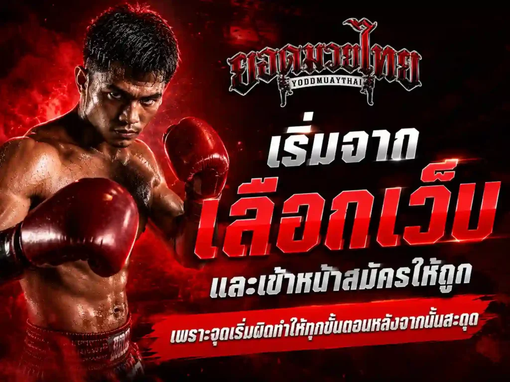 เลือก เว็บแทงมวย และเข้าหน้าสมัครให้ถูก
