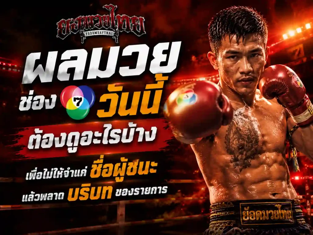 ผลมวยช่อง7วันนี้ ต้องดูอะไรบ้าง