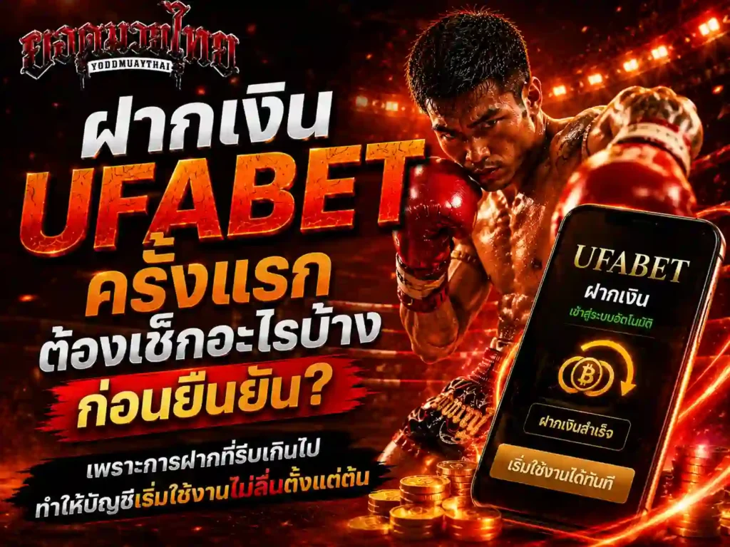 ฝากเงินกับ เว็บยูฟ่าเว็บตรง ครั้งแรกต้องเช็กอะไร