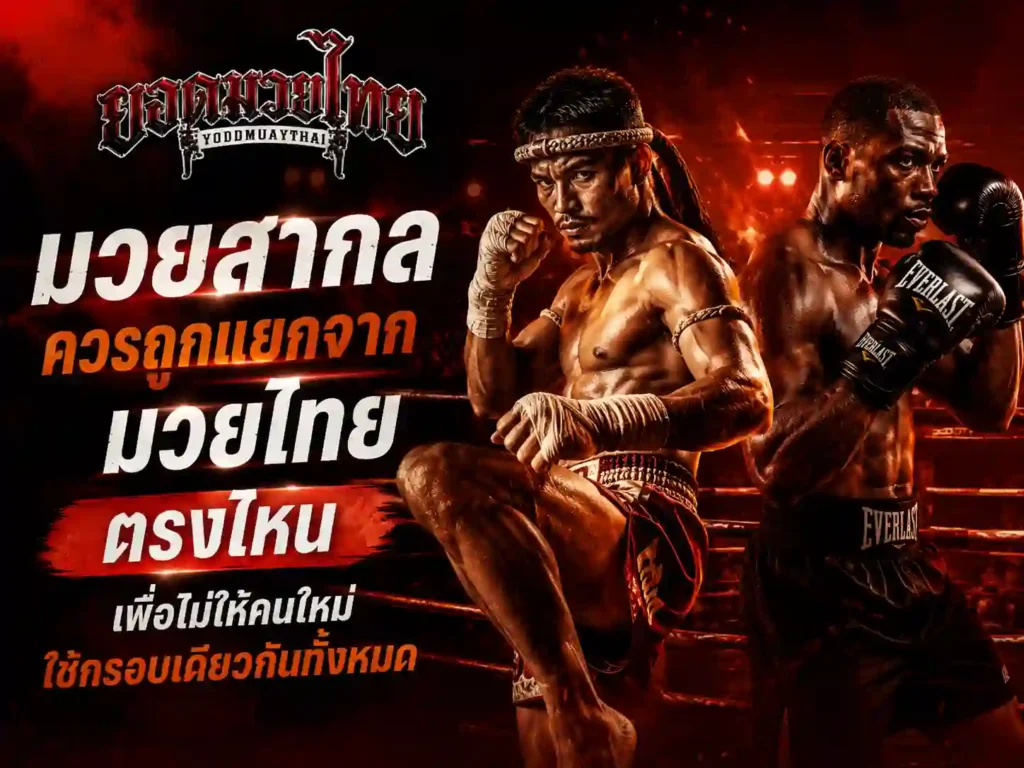มวยโลก ควรถูกแยกจาก วิชาไทย ตรงไหน
