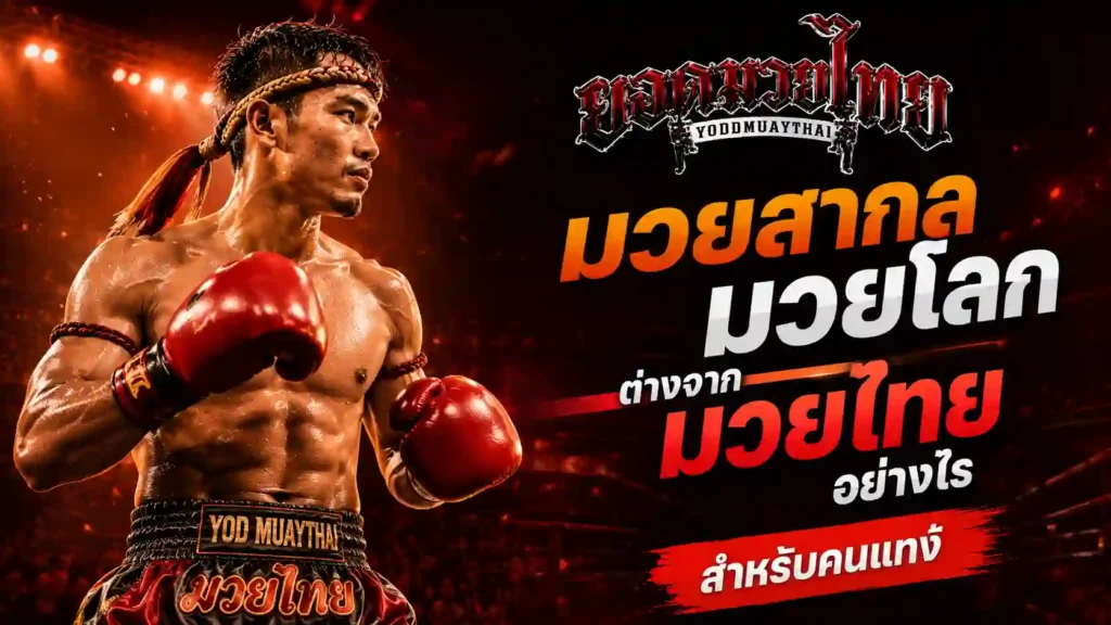 มวยสากล ต่างจาก มวยไทย ตรงไหน