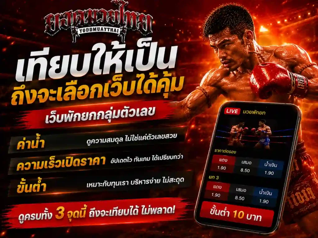 เทียบค่าน้ำ ความเร็วเปิดราคา และขั้นต่ำของเว็บ พักยก 168